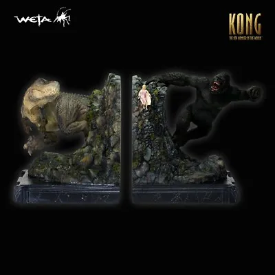 Buy KONG & V-REX BOOKSENDS Polystone Statue - King Kong - WETA No Sideshow • 315.08£
