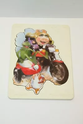 Buy Vintage Fisher Price Sidekick Puzzle Ms. Piggy And Kermit The Frog On Motorcycle • 18.92£
