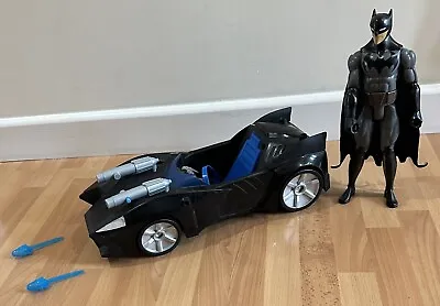 Buy Justice League Batman Twin Blast Batmobile With 2 Missiles + 12” Batman Figure • 6.95£