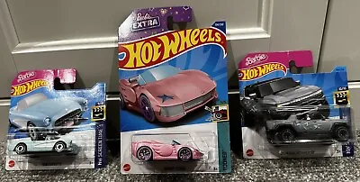 Buy Hot Wheels Barbie Cars X3 • 18£