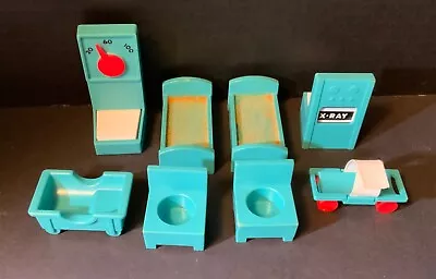 Buy VTG Replacement Pieces (8) Fisher Price Children’s Hospital Gurney X-ray Scale • 15.12£