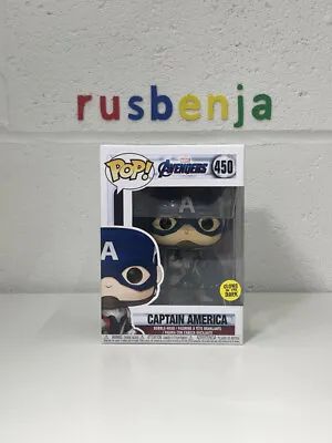 Buy Funko Pop! Avengers Captain America Glow #450 • 11.79£