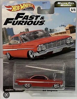 Buy HOT WHEELS FAST & FURIOUS MOTOR CITY MUSCLE '61 IMPALA 5/5 - Brand New | Sealed • 8.50£