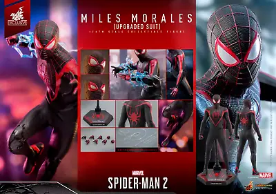Buy New Hot Toys VGM55 MILES MORALES Spider-Man (Upgrade Suit) 1/6 Figure In Stock • 465£