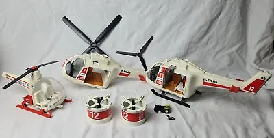 Buy Vintage Playmobil Rescue And Police Helicopters Chopper Spares Repairs • 6£