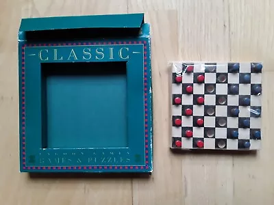 Buy Vintage Lagoon Games 4  Square Wooden Draughts/checkers Set In Original Package  • 2.99£