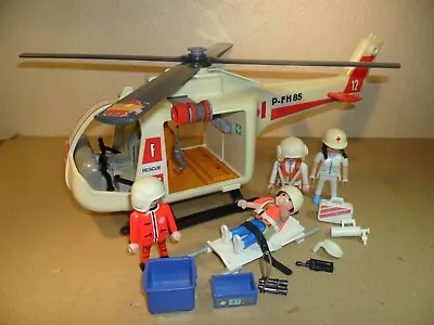 Buy PLAYMOBIL AIR AMBULANCE (Rescue Helicopter,Saving Lives At Sea) • 10.49£