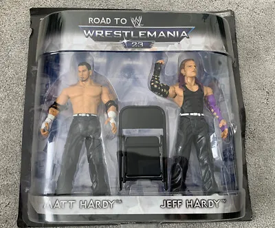 Buy WWE ROAD TO WRESTLEMANIA 23 2 Pack MATT & JEFF HARDY WWF Jakks Mattel Figure • 49.99£
