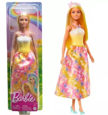 Buy BARBIE PRINCESS DOLL With Long Hair With Yellow Highlights HRR09 Mattel • 41£