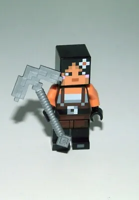 Buy LEGO Minecraft Figure Skin 2 Pixelated Head With Gun Zombie Min035 • 6.47£