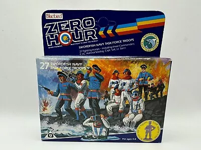 Buy BNIB Vintage 1989 Bluebird Toys Zero Hour - 27 Swordfish Navy Task Force Troops • 37.99£