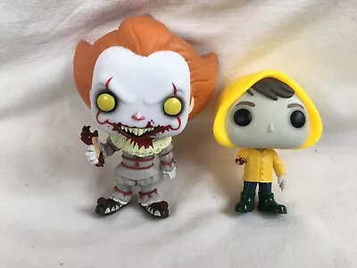 Buy IT Funko Pops 58 Georgie & 543 Pennywise - Horror - No Boxes (P1359) • 29.99£