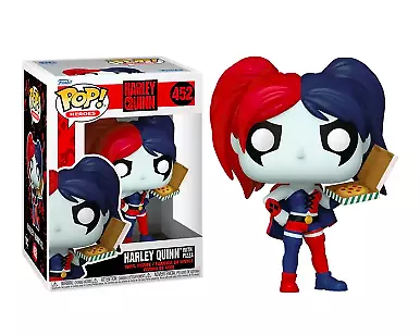 Buy Funko Pop Heroes DC Harley Quinn With Pizza Vinyl Figure Harley Quinn #452 NEW • 16.95£