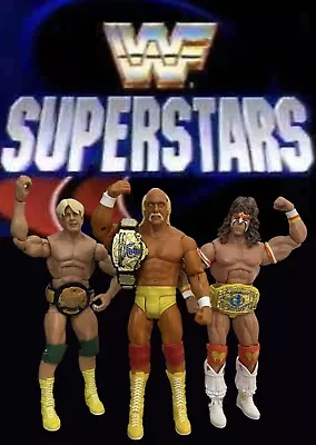 Buy WWF Hulk Hogan Ultimate Warrior Ric Flair Wrestling Figure Pack Belts Included • 26.99£