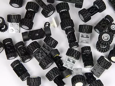 Buy LEGO # Wheels + Tyres + Axles # 16 + 16 + 8 Pieces # 4 Sets Car City Vehicle  • 5.70£
