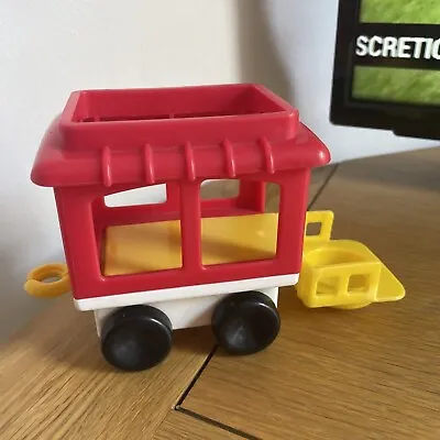 Buy Fisher Price Little People CIRCUS TRAIN CABOOSE Red Chunky Replacement Car 1991 • 2.99£
