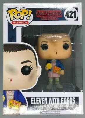 Buy Funko POP #421 Eleven With Eggos (Wig) Chase Ed. Stranger Things - Inc Protector • 20.99£