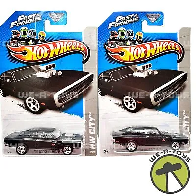 Buy Hot Wheels Lot Of 2 Fast And Furious '70 Dodge Charger R/T Die Cast Mattel NRFP • 47.28£