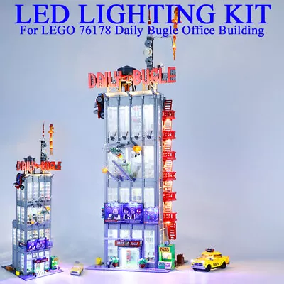 Buy LED Light Kit For LEGOs Daily Bugle 76178 With Battry Box • 36.83£