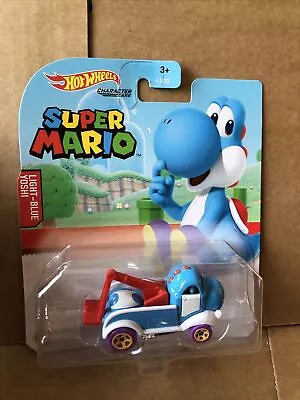 Buy HOT WHEELS DIECAST Super Mario Character Cars - Light-blue Yoshi - Combined Post • 7.99£