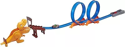 Buy PEBBLE HUG Double Looping Track With T Rex Attack Strike Track, Mini Racing Cars • 13.99£