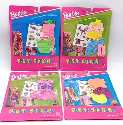 Buy Lot Of 4x 1992 Barbie Pretty Stickers Fashions Fashion Set / Mattel 4539 / NrfB • 61.68£