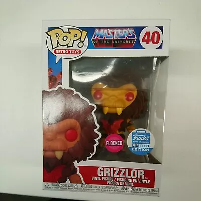 Buy #40 Grizzlor - Flocked - Masters Of The Universe Funko POP With POP Protector • 10.95£