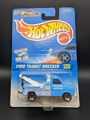 Buy Hot Wheels #620 Ford Transit Wrecker Truck Diecast Sealed Vintage Release 1997 • 17.95£