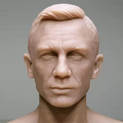 Buy 1/6 Daniel Craig James Bond 007 Unpainted Head Sculpt Head Hot Toys Integrity  • 61.67£