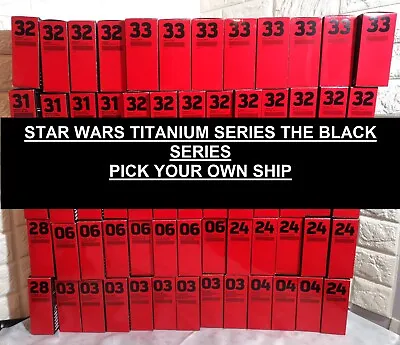 Buy STAR WARS THE BLACK SERIES Titanium Series Vehicles Hasbro -Pick Your Own Ship • 9.99£