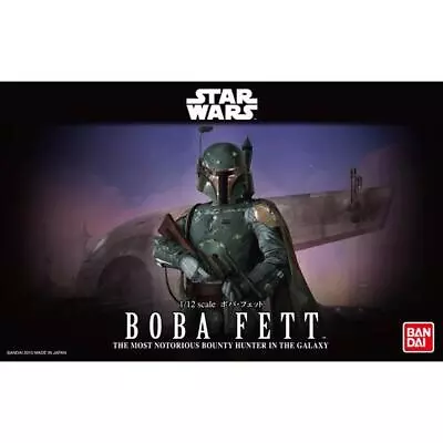 Buy Bandai Star Wars 1/12 Scale Boba Fett Bounty Hunter Plastic Model Kit In Stock • 41.08£