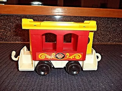 Buy VINTAGE CIRCUS TRAIN CABOOSE CAR - FISHER PRICE - 1973, Aurora, NY, CLASSIC TOY • 9.49£