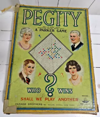 Buy Peg'ity Parker Board Game Vintage  (Hea] • 4.99£