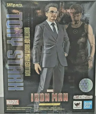 Buy MARVEL Tony Stark Iron Man Origin S.H. Bandai Tamashii Brown Box Figuarts Figure • 102.96£