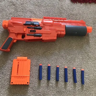 Buy Large Star Wars Orange Gun With Sound/light  & Nerf Bullet Cartridge VGC • 19.99£