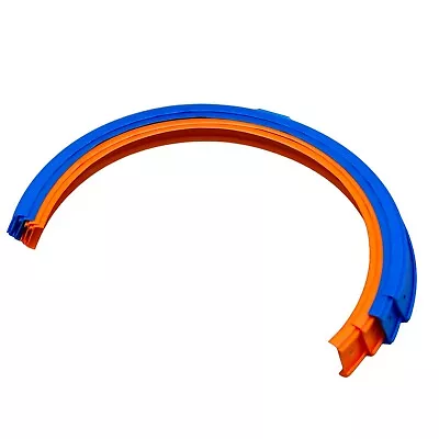 Buy Hot Wheels Criss Cross Crash Curved Track Replacement Part Set Of 4 Blue Orange • 21.25£