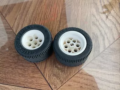 Buy LEGO Technic Wheels X2 White Large With Tyres 49.6 X 28 VR • 6£