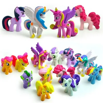 Buy 12PCS My Little Horse Princess Rainbow Cartoon Figure Cake Topper Toys Girl Gift • 6.99£