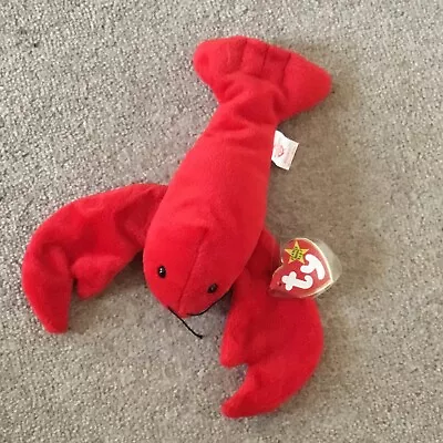 Buy TY Beanie Babies Pinchers The Lobster  19/6/1993 Cuddly Soft Toy Teddy Plush  • 2£
