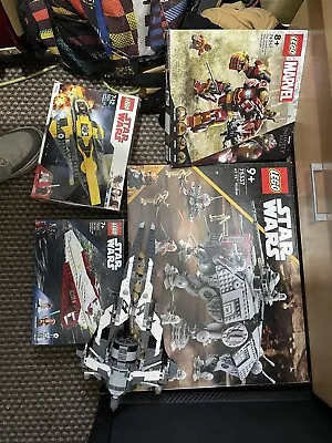 Buy Lego Star Wars Clone Troopers Bundle AT-TE 75337 501st Marvel Black Ace • 30£