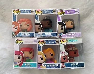 Buy Funko Bitty Pops! Disney Princess (Bundle Of 6) Ariel,Moana,Mulan, Rapunzel Etc. • 8.99£