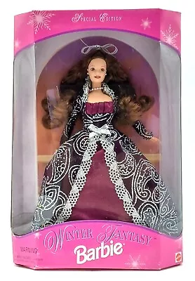 Buy 1996 Winter Fantasy Barbie Doll (Brunette) / Special Eddt. / Mattel 17666, NrfB • 42.96£