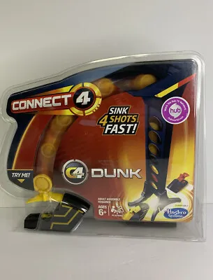 Buy Brand New Connect 4 Dunk Hasbro Gaming Sink 4 Shots Fast- Fun Game • 18.94£