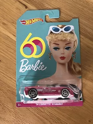 Buy Hot Wheels -Barbie 60 Years - ‘14 Corvette Stingray -2018 - Vehicle-Rare • 18£