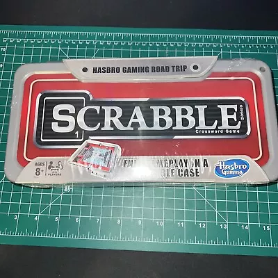Buy Scrabble Hasbro Gaming Road Trip Series Portable Case Travel Game BRAND NEW • 18.93£