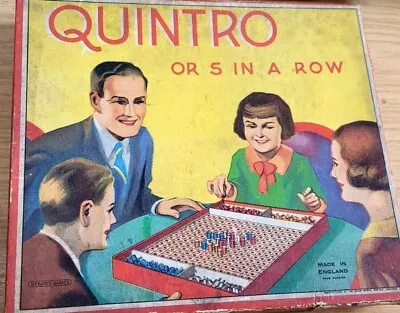Buy Vintage Quintro Board Game • 3£