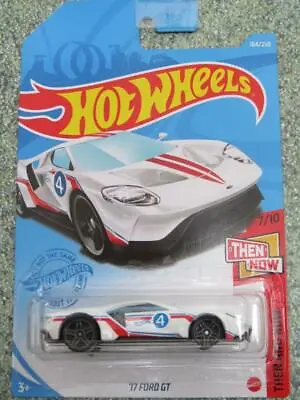 Buy Hot Wheels 2021 #164/250 2017 FORD GT White @H Long Card • 2.98£
