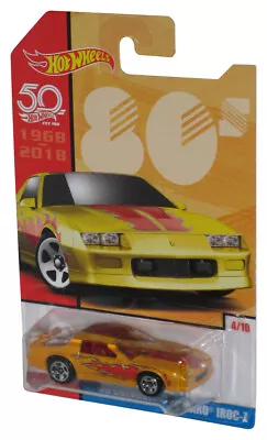 Buy Hot Wheels 50th '80s (2017) Yellow '85 Chevrolet Camaro Iroc-Z Toy Car 4/10 • 24.90£