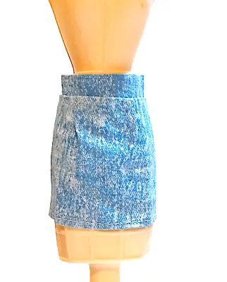 Buy BARBIE / SKIPPER 90s Mini Blue Jeans Effect Skirt For Doll B231 • 5.14£