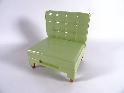 Buy Vintage Furniture For Barbie Or Similar Fashion Doll Extra Wide Armchair Green Rare (12123) • 20.53£